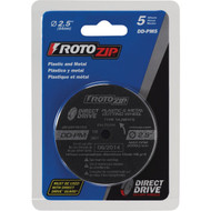 Rotozip Direct Drive 2-1_2 In. 30 000 rpm Plastic and Metal Cutting Wheel