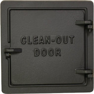 US Stove 8 In. x 8 In. Black Cast-Iron Cleanout Door