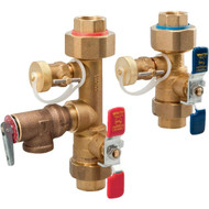 Watts 2-Piece 3_4 In. Lead-Free Brass Tankless Water Heater Installation Valve Kit