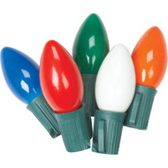J Hofert Ceramic Multi 25-Bulb C9 Incandescent Light Set