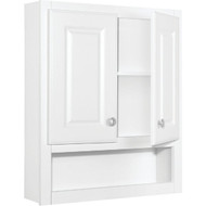 Continental Cabinets Modular Semi-Gloss White Finish 23-1_4 In. W. x 28 In. H. x 7-1_4 In. D. Wall Bath Cabinet