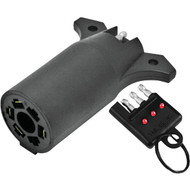 TowSmart 7-Way Blade to 4-Flat Adapter with LED Circuit Tester