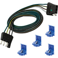 Reese Towpower 4-Flat Loop 48 In. Vehicle_12 In. Trailer Connector Set with Splice Connectors