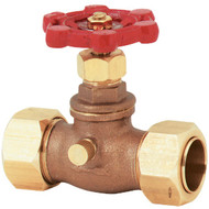 ProLine 3_4 In. C X 3_4 In. C Cast Brass Stop Valve