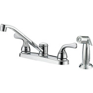 Home Impressions 2-Handle Lever Kitchen Faucet with Side Spray  Chrome