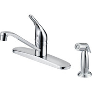 Home Impressions 1-Handle Lever Kitchen Faucet with Side Spray  Chrome