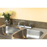 Home Impressions 2-Handle Metal Knob Kitchen Faucet  Chrome