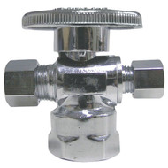 ProLine 1_2 In. FIP x 3_8 In. C x 1_4 In. C Brass Cross Valve