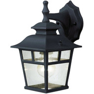 Home Impressions Fieldhouse Black Outdoor Wall Light Fixture  (2-Pack)