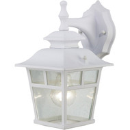 Home Impressions Fieldhouse White Outdoor Wall Light Fixture  (2-Pack)