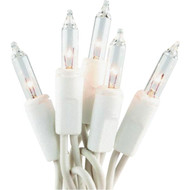 J Hofert Clear 600-Bulb Mini Incandescent Garland Light Set with White Wire