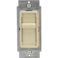 Leviton Decora Incandescent_Halogen_LED_CFL Ivory Slide Dimmer Switch