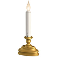 Xodus Standard 4.5 In. W. x 7.5 In. H. x 2 In. D. Antique Brass LED Battery Operated Candle