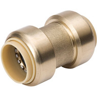 ProLine 1_2 In. x 1_2 In. Brass Push Fit Coupling
