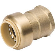 ProLine 3_4 In. x 3_4 In. FPT Brass Push Fit Adapter