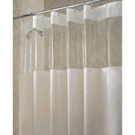 iDesign York Graphic 72 In. x 72 In. Frosted_Clear Eva Shower Curtain