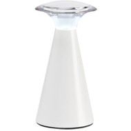 Fulcrum White LED Indoor_Outdoor Battery Operated Desk Lamp