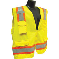 Radians Rad Wear ANSI Class 2 Hi Vis Green Safety Vest  2XL