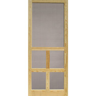 Snavely Victoria 30 In. W x 80 In. H x 1-1_8 In. Thick Natural Solid Pine Wood Screen Door
