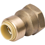 ProLine 1_2 In. x 3_4 In. FPT Brass Push Fit Adapter