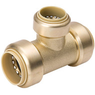ProLine 1 In. x 1 In. x 3_4 In. Push Fit Brass Tee