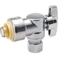 ProLine 1_2 In. PF x 3_8 In. OD Brass Push Angle Valve