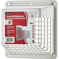 Lambo 4 In. White Plastic Universal Hinged Vent Guard