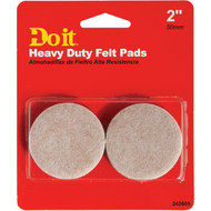 Do it 2 In. Round Self Adhesive Heavy-Duty Furniture Glide  (4-Pack)