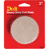 Do it 3 In. Round Self Adhesive Heavy-Duty Furniture Glide  (4-Pack)