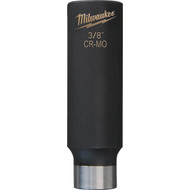 Milwaukee SHOCKWAVE 3_8 In. Drive 1_2 In. 6-Point Deep Standard Impact Socket