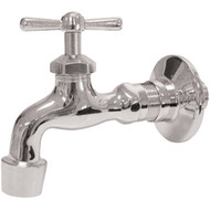 B&K Adjustable Single Handle 1_2 In. MIP Inlet Chrome Finish on Brass Handle Flange