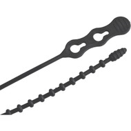 Gardner Bender Beadle Wrap 18 In. x 1_4 In. Black Flexible Plastic Cable Tie (10-Pack)