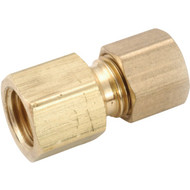 Anderson Metals 9_16 In. x 3_8 In. Brass Low Lead Compression Flare Union