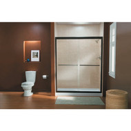 Sterling Finesse 47-5_8 In. W. X 70-1_16 In. H. Bronze Frameless Clear Sliding Shower Door