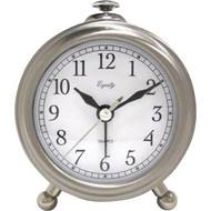 La Crosse Technology Equity Brushed Metal Battery Operated Alarm Clock