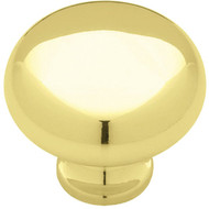 Liberty Polished Brass 1-1_4 In. Cabinet Knob  (2-Pack)