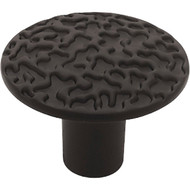 Liberty Flat Black 1-1_8 In. Cabinet Knob  (2-Pack)