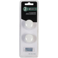 Liberty White 1-1_4 In. Cabinet Knob  (2-Pack)
