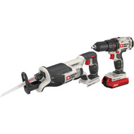 Porter Cable 2-Tool 20V Max Lithium-Ion Drill_Driver & Reciprocating Saw Cordless Tool Combo Kit