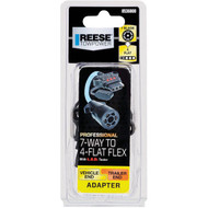 Reese Towpower 7-Way to 4-Flat Flex Plug-In Adapter w_LED Tester