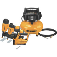 Bostitch 16-Gauge 2-1_2 In. Finish Nailer  18-Gauge 2 In. Brad Nailer and 6-Gallon Pancake Compressor Combo Kit