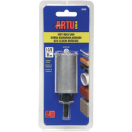 ARTU 1-3_8 In. Tungsten Carbide Grit Hole Saw with Arbor and Pilot Bit