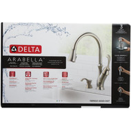 Delta Arabella 1-Handle Lever Pull-Down Kitchen Faucet with Soap Dispenser  Stainless