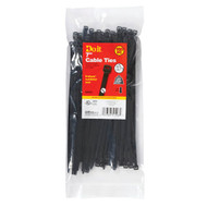 Do it 7 In. x 0.189 In. Black Molded Nylon Weather Resistant Cable Tie (100-Pack)