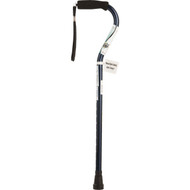 Medline Blue Aluminum Offset Handle Cane