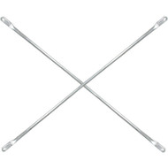 MetalTech 7 Ft. x 4 Ft. Galvanized Steel Scaffolding Cross Brace For Frames