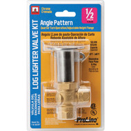 ProLine Angle Pattern 98 000 BTU Brass_Chrome Plated Log Lighter Gas Valve