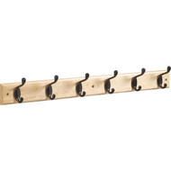 Stanley 27 In. Oil Rubbed Bronze_Natural Hook Rail
