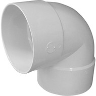 IPEX Canplas 6 In. SDR 35 90 Deg. PVC Sewer and Drain Short Turn Elbow (1_4 Bend)