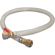 Lasco 3_8 In. C x 3_8 In. C x 24 In. L Braided Poly Vinyl Appliance Water Connector